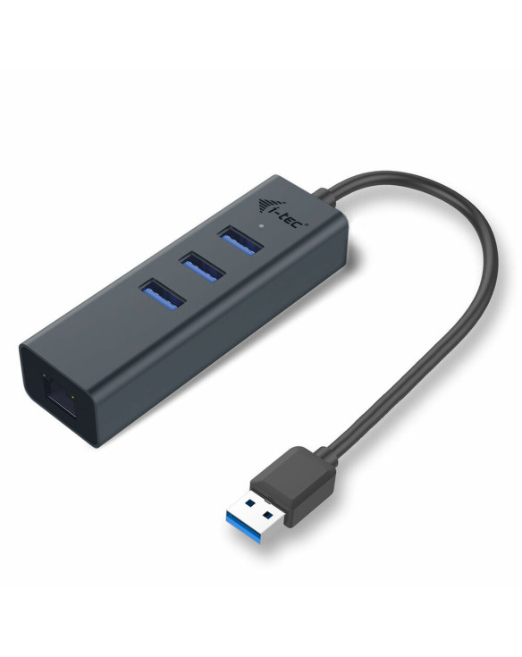 Hub USB i-Tec U3METALG3HUB Gris 1