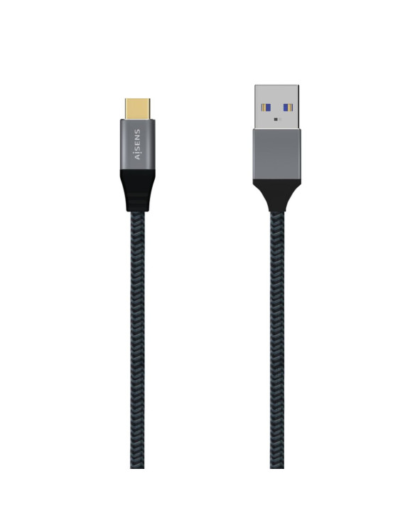 USB A to USB C Cable Aisens A107-0630 50 cm Grey 1