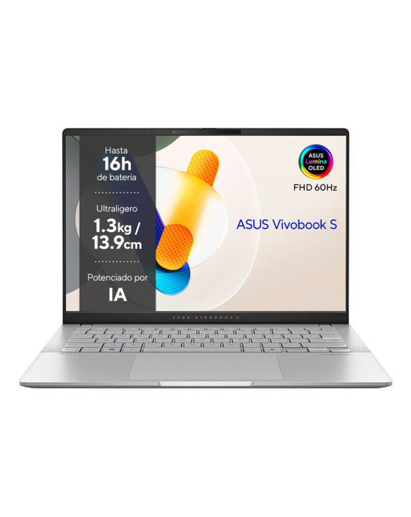 Laptop Asus VivoBook S 14 OLED M5406NA-QD082W 14" 16 GB RAM 512 GB SSD Qwerty Spanisch AMD Ryzen 5 7535HS 1