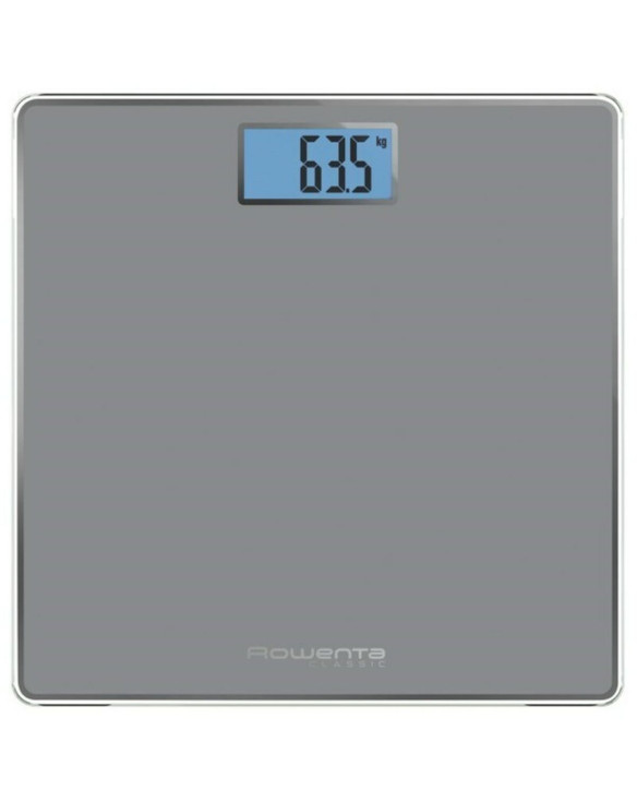 Digital Bathroom Scales Rowenta BS1500 Tempered glass Blue Grey Batteries x 2 1