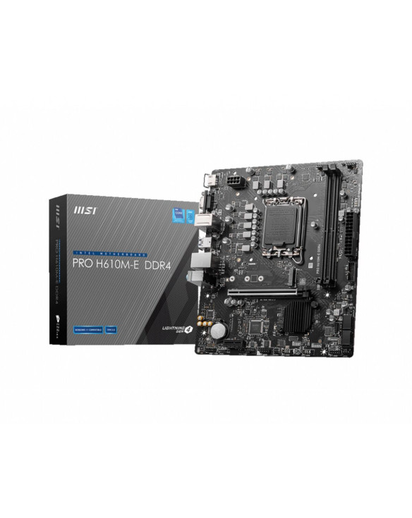 Motherboard MSI PRO H610M-E DDR4 H610 LGA 1700 DDR4 mATX Intel 1