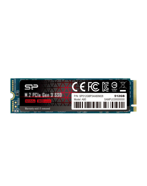 Disque dur Silicon Power SP512GBP34A80M28 3400 MB/s 512 GB SSD 1