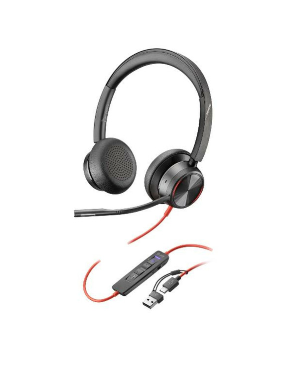 Headphones with Microphone HP Blackwire 8225 Black 1